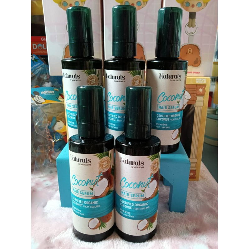 Naturals by watsons coconut hair serum certified organic 100ml.