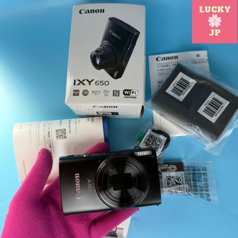 กล้องดิจิตอล Canon IXY 650 สีดำ ซูมออปติคอล 12 เท่า เชื่อม Wi-Fi ได้ ถ่ายคม พกง่าย รุ่น IXY650BK-A