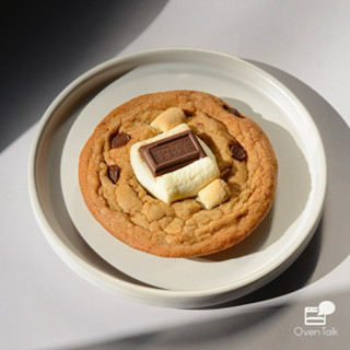 Soft Cookie รส Marshmallow Chocolate Chips ชิ้นใหญ่เท่าฝ่ามื…