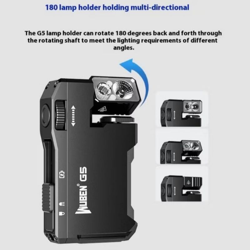 Wuben G5 งานแท้ ไฟฉายพกพา Magnetic EDC 400LM