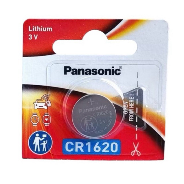 ถ่านPanasonic CR1620 Lithium 3V ของแท้แบ่งขาย 1 ก้อน(ออกใบกำกับภาษีได้)