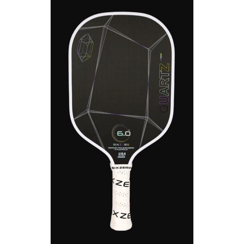 Pickleball Paddle Six Zero Quartz  6.0 Raw carbon fiber ไม้พิกเกิลบอล