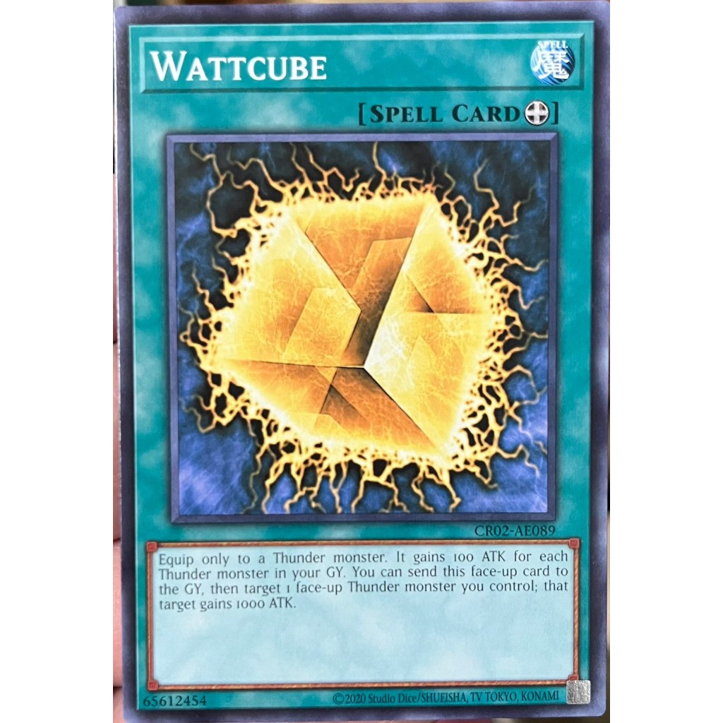 Yugioh Asia-Eng [CR02-AE089] Wattcube (Common) การ์ดยูกิแท้ถูกลิขสิทธิ์