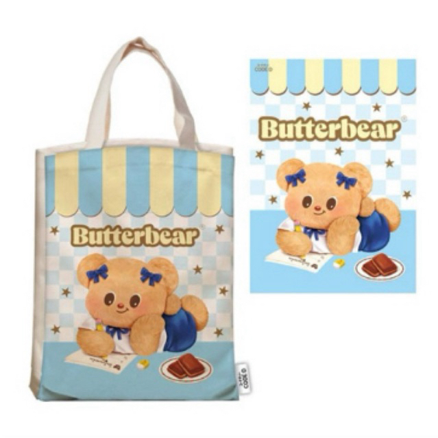 Set กระเป๋า+สมุด butterbear มี 4 ลาย Butterbear X 7-11