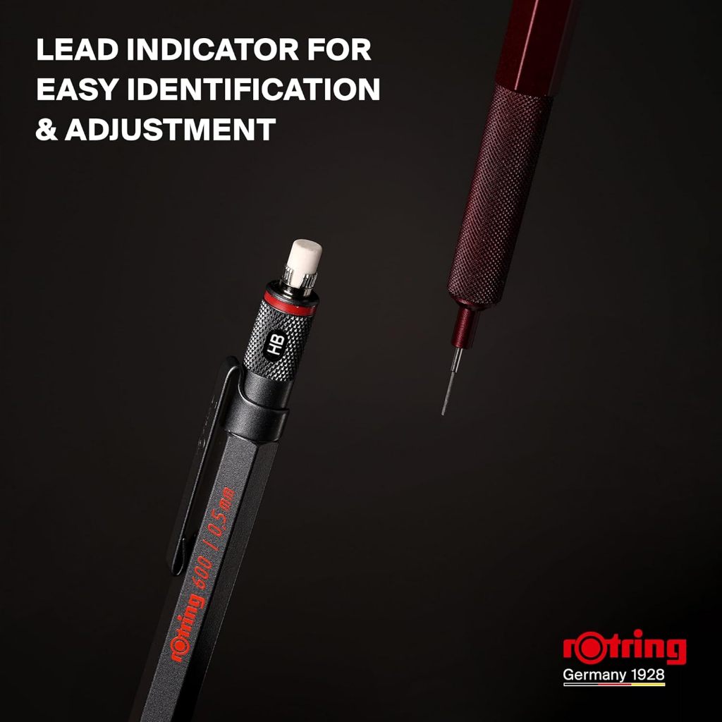 rOtring 600 Mechanical Pencil/ดินสอกดระดับมืออาชีพ/สีช็อคโกแลตทรัฟเฟิล - รูปที่ 5