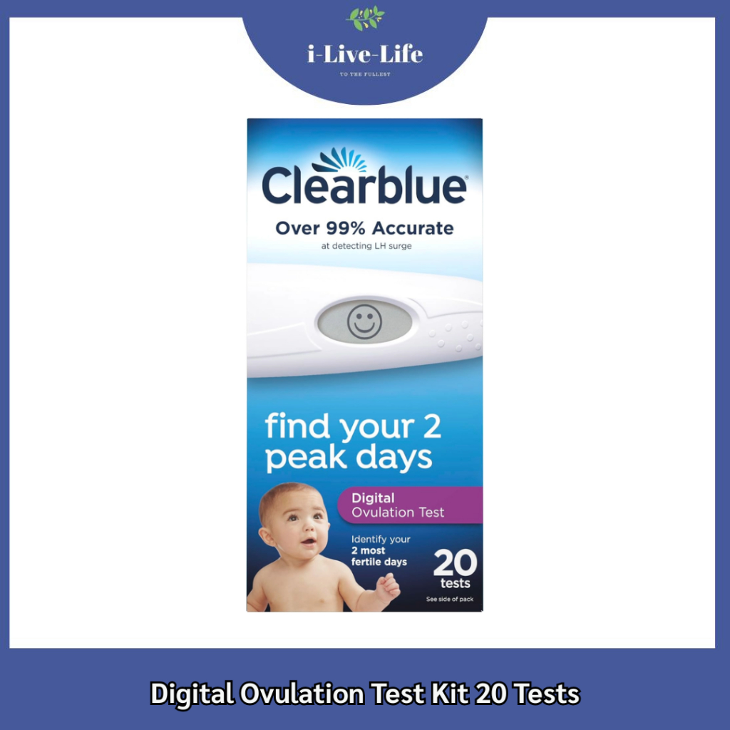อุปกรณ์ทดสอบการตกไข่แบบดิจิตอล Digital Ovulation Test Kit - Clearblue 1 เครื่องอ่าน + 20 แท่งตรวจ