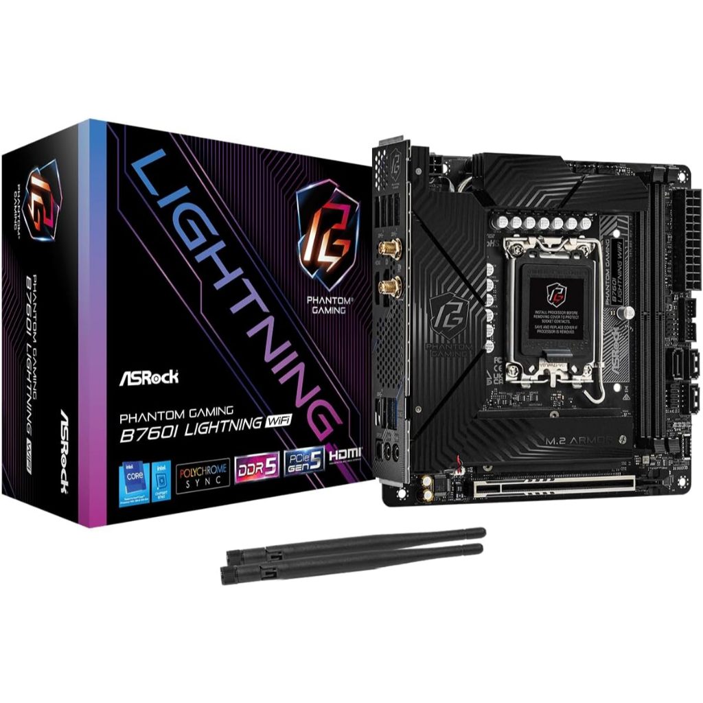 ASROCK PHANTOM GAMING B760I LIGHTNING WIFI MAINBOARD
