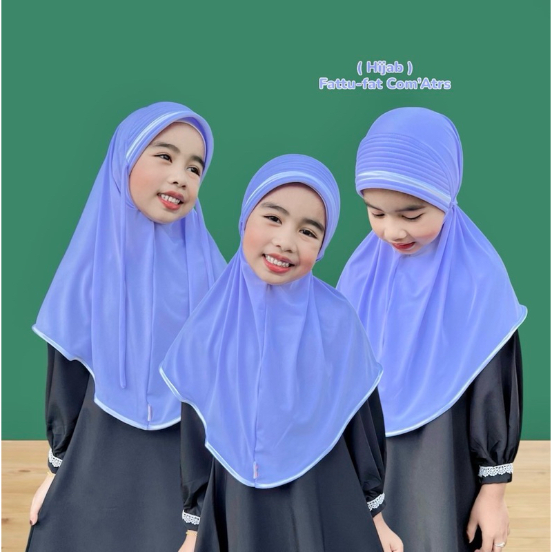 ผ้าคลุมนักเรียนมุสลิม วีขาวโอโม(ผ้ายืดity)