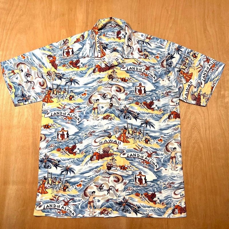 Style hawaii - Land of aloha Rayon ฟ้า