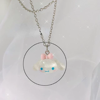 การ์ตูนน่ารักสร้อยคอ Cinnamoroll นักเรียนแฟนคู่หวานเครื่องประดับจี้