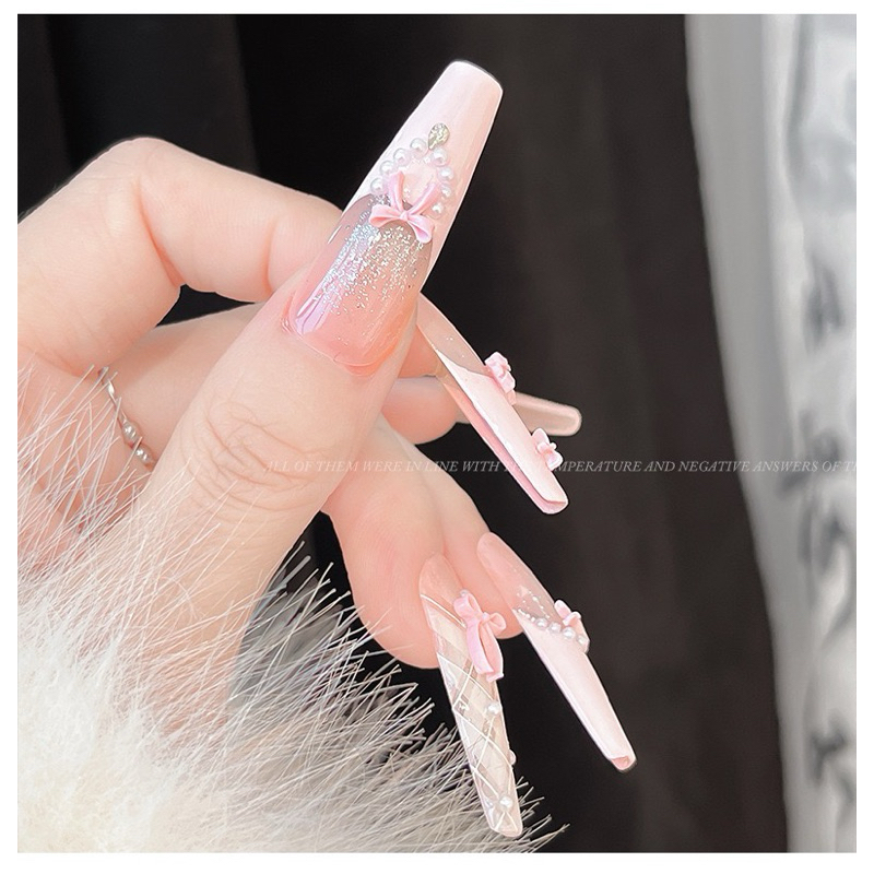 โบว์เรซิ่นคละสี C ตกแต่งเล็บ ถุงละ47-50ชิ้น รูปที่ 2