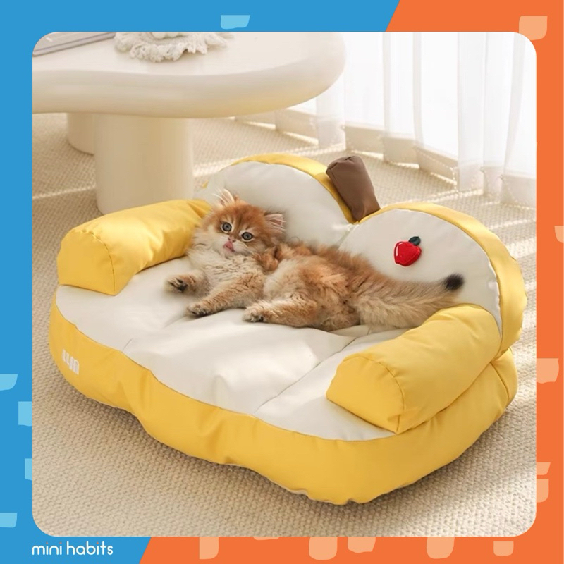 [🚚 พร้อมส่ง] Lele Apple Pet Sofa ที่นอนแมว เฟอร์นิเจอร์แมว โซฟาแมว