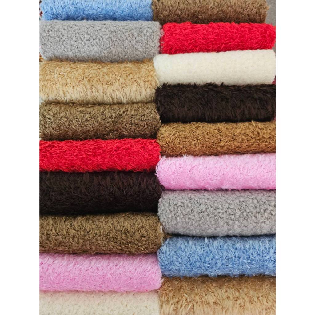 ขนาดจิ๋ว 25cmx25cm 1 pcs ผ้าขนหมา bubu ทำตุ๊กตา เส้นยาว 1-2 มิล หนา นุ่ม สินค้าพร้อมส่งจากไทย