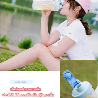 แก้วเชค ใหม่ลูกสปริงเชค เขย่าผงโปรตีนอย่างรวดเร็ว แก้วชงโปรตีน 500ML จัดส่งที่รวดเร็ว COD