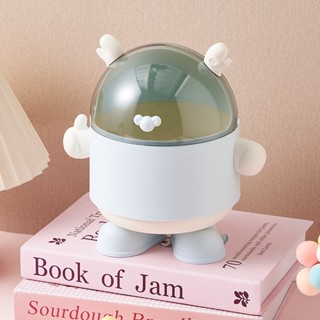 กล่องเก็บอเนกประสงค์ ถังขยะมินิมอล พร้อมฝาปิด-เปิดแบบกด กล่อ…