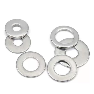 แหวนอีแปะ แหวนรอง สแตนเลส 304 ขนาด M6 Flat Washer Stainless Steel 304 DIN125.