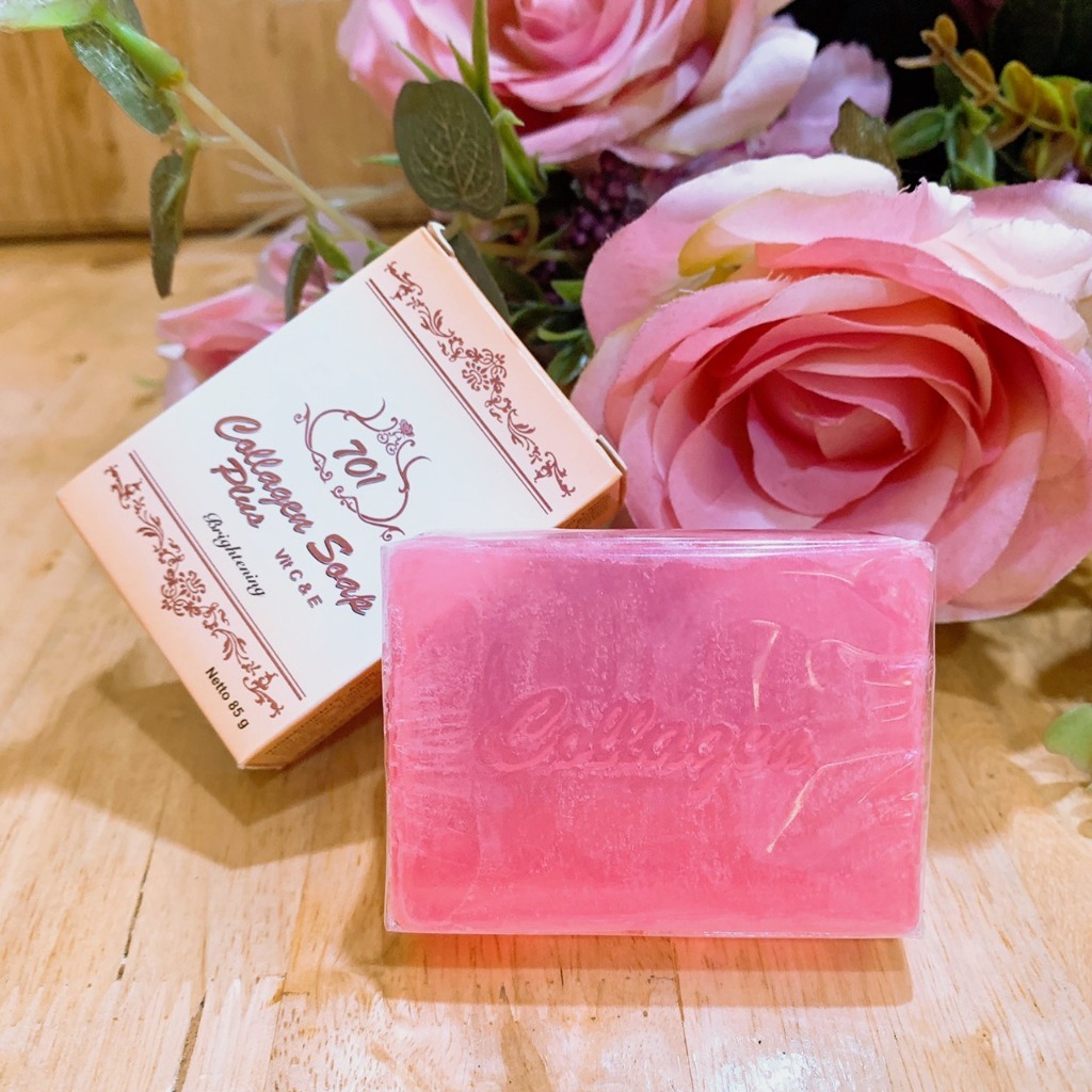 สบู่คอลลาเจนพลัสวิตอี ผิวกระจ่างใส 701 Cllagen Plus Vit E  ขนาด 85g