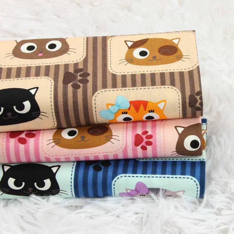 Preorder-ผ้าคอตตอนไต้หวัน(เนื้อหนา) Made in Taiwan คอตตอนแท้100% หน้ากว้าง110ซม.