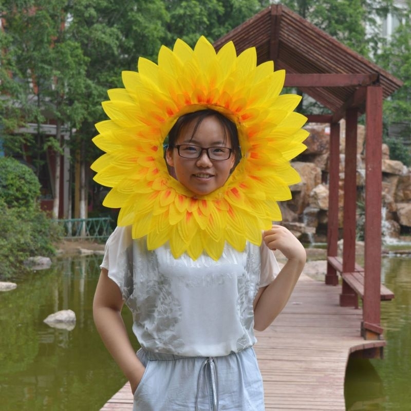หน้ากากดอกทานตะวัน ดอกทานตะวันสวมหน้า พร้อมส่งจากไทย แม่ค้าสต็อก​เอง​ ราคา ถูกที่สุด ดีลบีเคเค แกลเลอรีภาพที่ 3