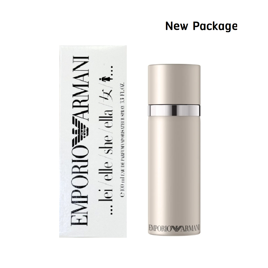 (New 2024) Emporio Armani lei / elle / she / ella EDP For Women  100 ml เทสเตอร์ กล่องขาว