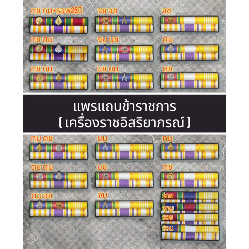 แถบแพร เครื่อง ราช เข็มกลัดและแม่เหล็ก (ความยาวสินค้า-ผู้ชายยาว 9 เซนติเมตร-ผู้หญิงยาว 7.5 เซนติเมตร)