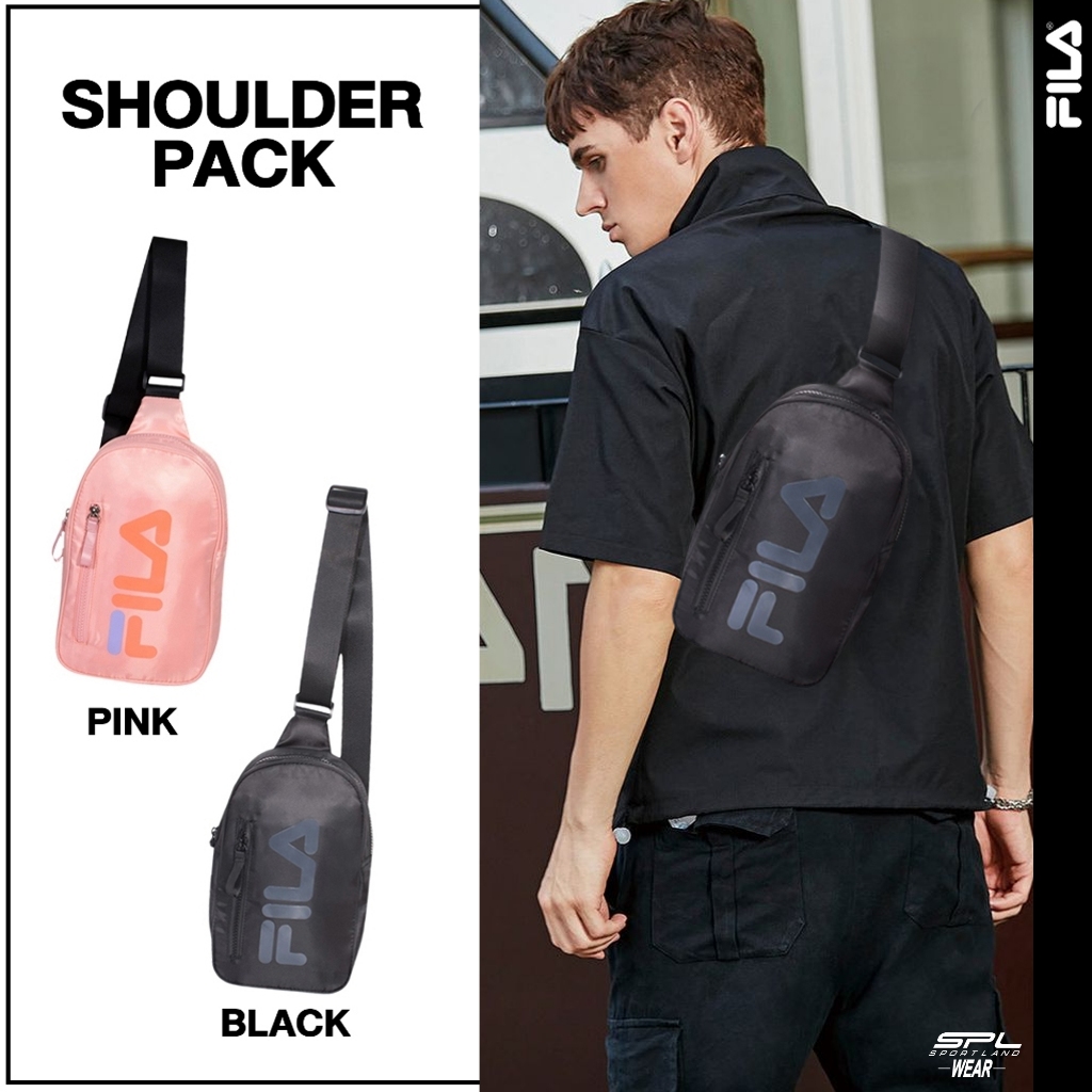 (ลิขสิทธิ์แท้ 100%) Fila กระเป๋าสะพายไหล่ กระเป๋าคาดอกผู้ชาย Shoulder Pack รุ่น LS641129 (790)