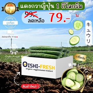 🛒Oishi-Fresh🥒แตงกวาญี่ปุ่น ปลอดสารพิษ 1 กก. รสชาติกรอบ สด ใหม่ ใยอาหารสูง หวานออร์แกนิค ผัก เคลมได้ 1-2 วัน