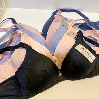 #318เสื้อในไร้โครง คัพC ฟองน้ำบาง  สายถอดไม่ได้ลายดอกไม้ ผู้…