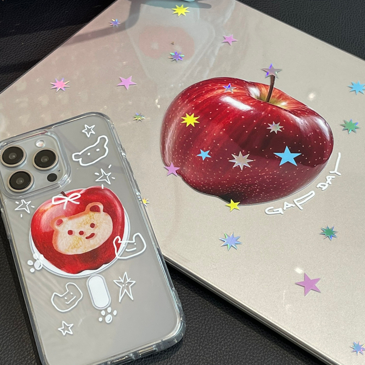 Shesell พร้อมส่ง✨เคส macbook (Crystal)Star Apple M4 A3240 Air13/Air15/Pro13 เคสสำหรับแมคบุ๊คใส Pro14