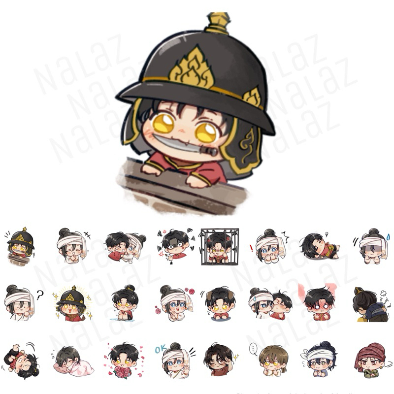 สติกเกอร์ไลน์ อำดงกับเจ้าพี่ อโยธยาเอยาวดี Sticker Line ใช้ได้ถาวร ไม่มีวันหมดอายุ