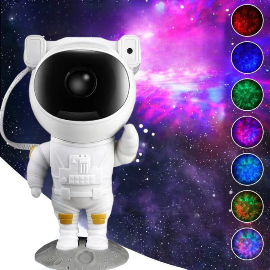 โคมไฟดาวโปรเจคเตอร์ ไฟตกแต่งห้อง รูปนักบินอวกาศกอดดาว Star projector ตกแต่งบ้าน พร้อมส่ง