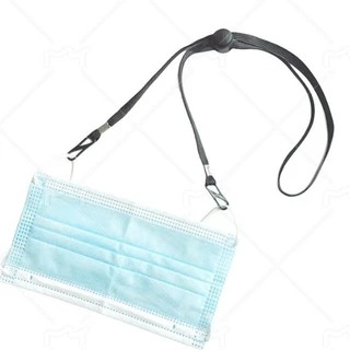 (พร้อมส่งในไทย) เชือกคล้องคอกันลม ใส่ได้กับหมวกและแมส หน้ากากอนามัย