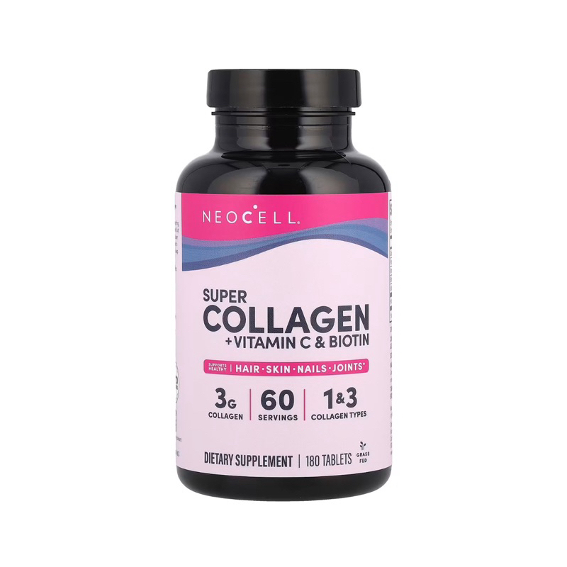 Collagen + vitamin C + Biotin ของแท้ จาก อเมริกา ขนาด  180 เม็ด Neocell