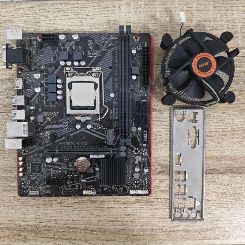 ชุดซีพียู + เมนบอร์ด I5-10400F + GIGABYTE H410M H V3