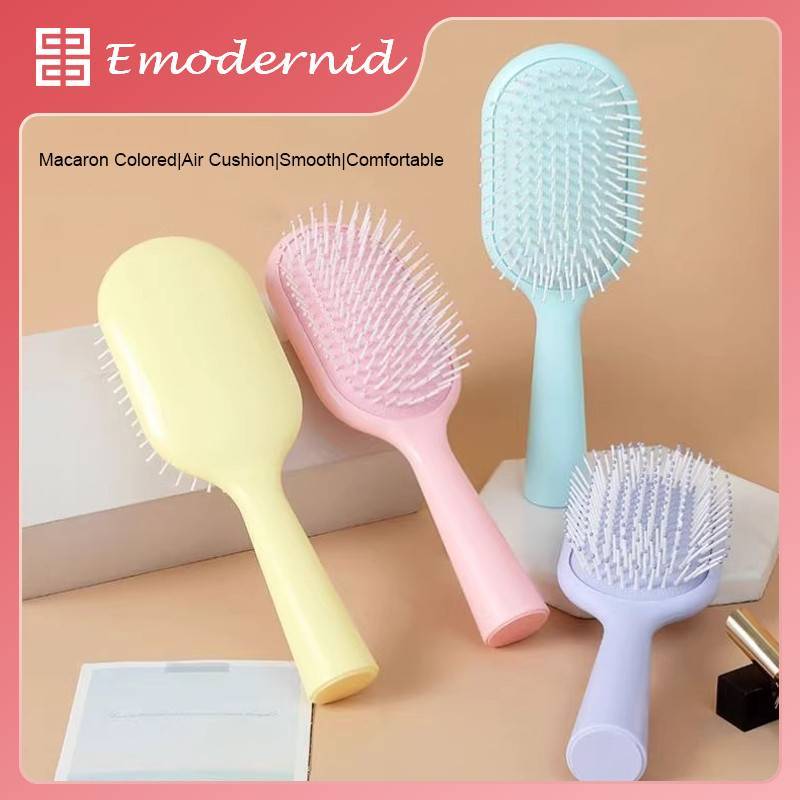 หวี หวีเบาะลม หวีแปรง สีสวยน่ารัก ด้ามใหญ่ ไม่กินผม มี 4 สีพาสเทลให้เลือก พร้อมส่ง