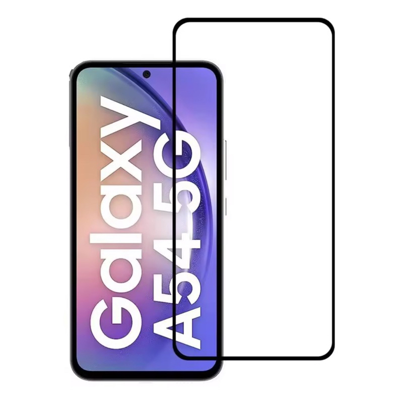 ฟิล์มกระจกนิรภัย เต็มจอ Samsung A54 ฟิล์มขอบดำ ฟิล์มกันรอย ฟิล์มกระจกSamsung A54