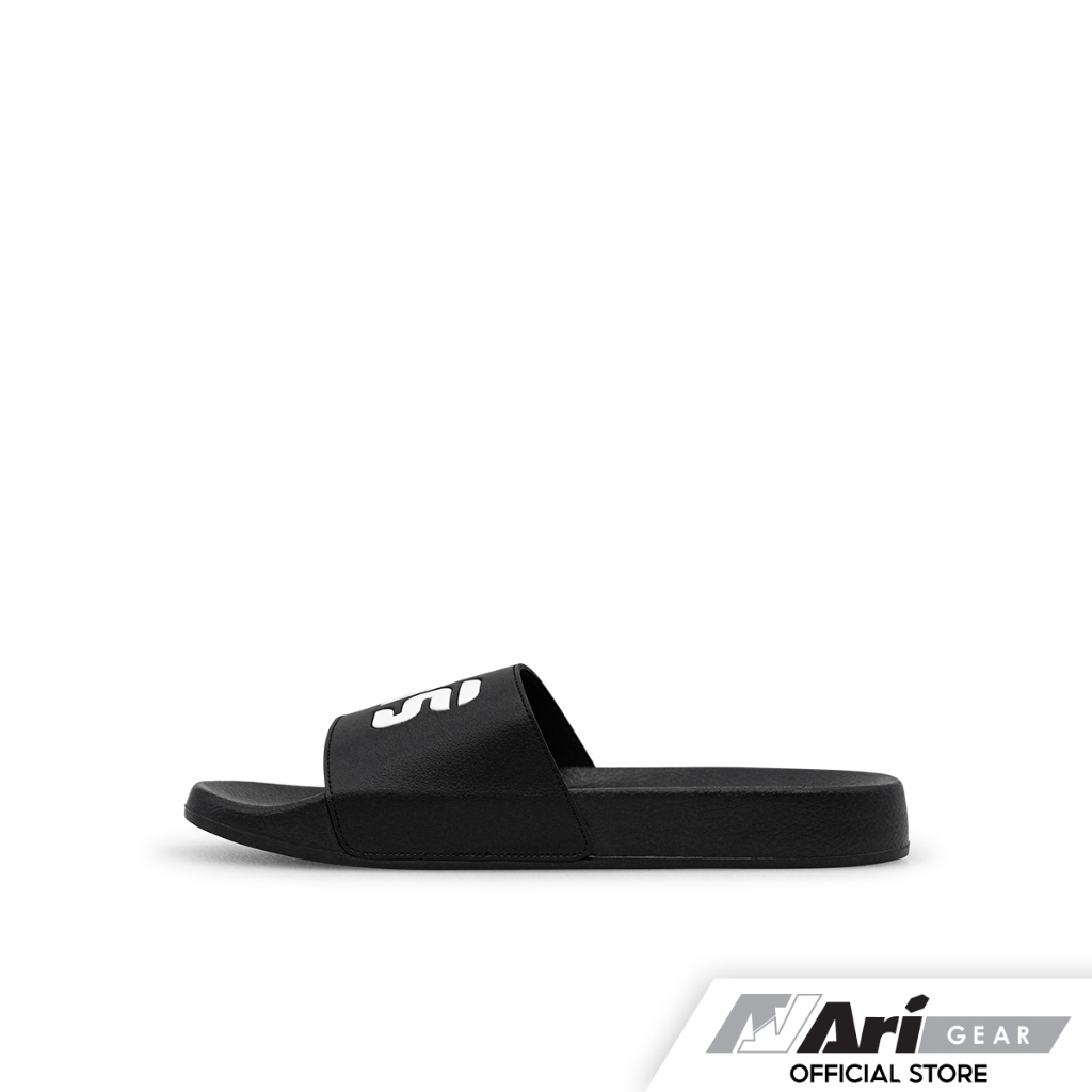 ARI THAI LETTERS KIDS SLIDE SANDALS - BLACK (AFW0023-01) รองเท้าแตะ เด็ก อาริ THAI LETTERS สีดำ