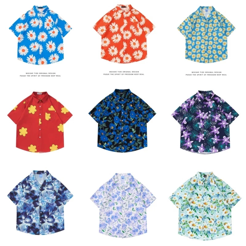 เสื้อฮาวายลายดอกไม้แขนสั้น thumbnail 10