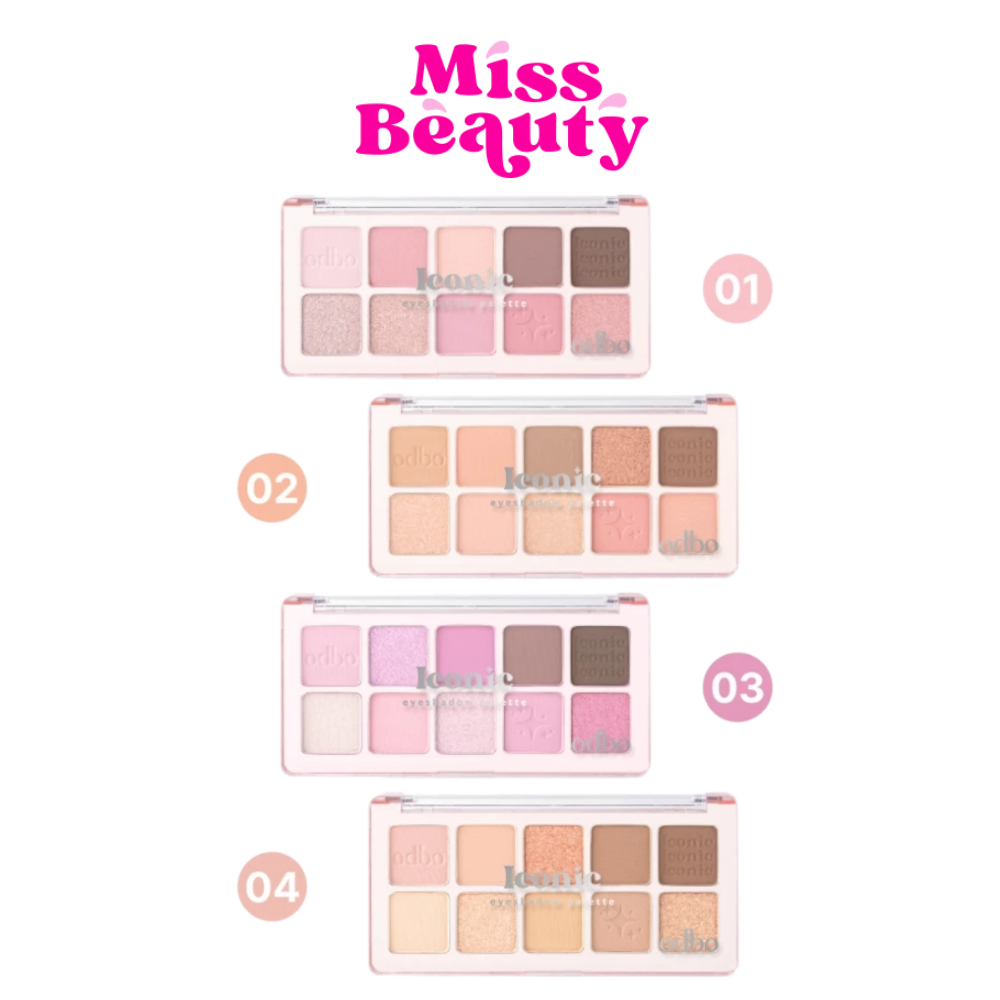 OD2029 ODBO Iconic Eyeshadow Palette โอดีบีโอ ไอโคนิค อายแชโดว์ พาเลท 7 กรัม