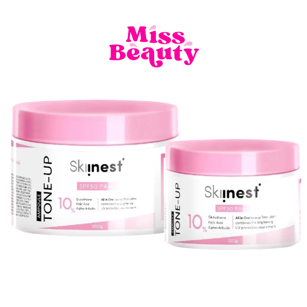 (กระปุก) Skiinest Ultra Bright Pink Tone Up Ampoule Body Lotion SPF50 PA++ สกินเนส อัลตร้า ไบร์ท พิง