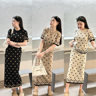 🌈SpinnyHouse🌈งานคู่ชุดเซ็ต 2 ชิ้น เสื้อคอกลมแขนสั้น + กระโปร…