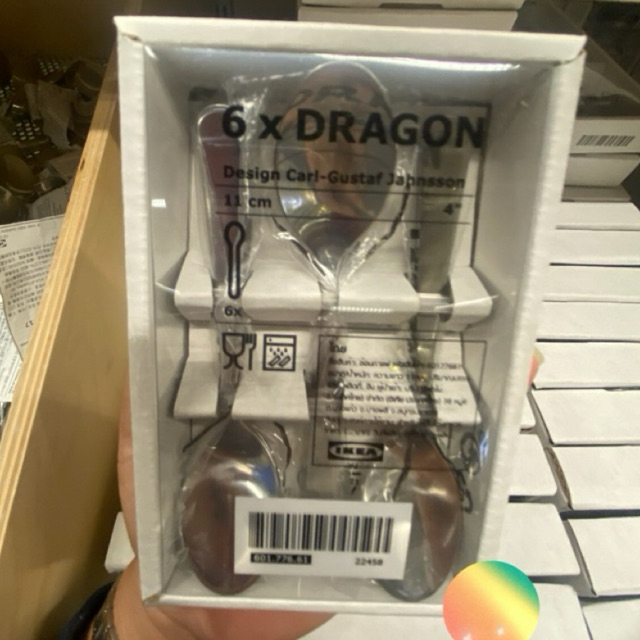 DRAGON ดรากูน ช้อนกาแฟ, สเตนเลส, 11 ซม. 6ชิ้น