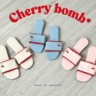 🍒 Cherry bomb 🍒 36 - 41 รองเท้าแตะเชอรี่ นุ่มนิ่ม ใส่สบาย