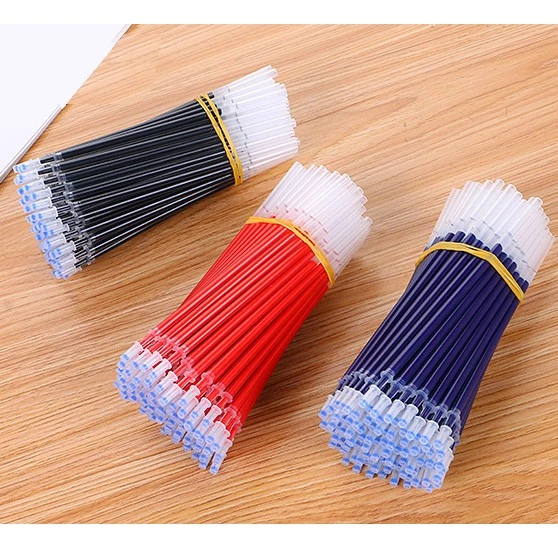 🔥ปากกาเจล 10ชิ้น 5บาท 🔥ถูกที่สุด การันตี  เปลี่ยนไส้หมึกเจล 3 สี 🔵🔴⚫0.5mm ✔️Pen refill ไส้ปากกา ปากกา