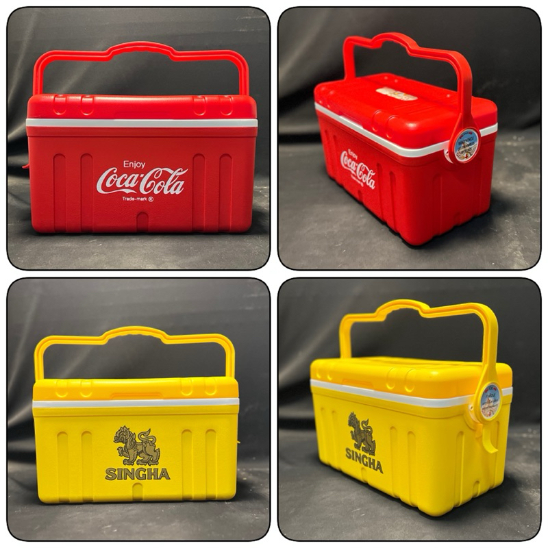 กระติก โค้ก/สิงห์ ขนาด 9 ลิตร ฝาเปิดหมด ใส่เครื่องดื่มcan ได้ 10 กระป๋อง ใส่cokeได้ 15 กระป๋อง