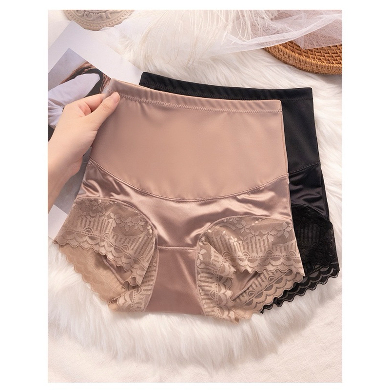 6618โพกเอวสูงของผู้หญิงหลังคลอดสร้างไขมันหน้าท้องขนาดเล็ก มม ขนาดใหญ่ลูกไม้กางเกงหน้าท้องที่แข็งแกร่งฤดูร้อนบางสไตลM-2XL