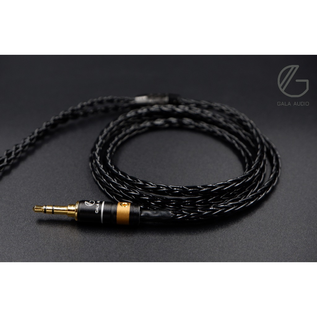 สายอัพเกรดหูฟัง Sennheiser Audio technica Ie Im A2dc Hd Westone UE ipx ทองแดงชุบเงิน Gala Audio รุ่นBlackholeX