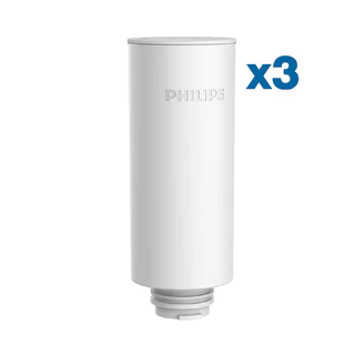 Philips Water เหยือกกรองน้ำ รุ่น AWP2980WH และไส้กรอง AWP225 (3 ชิ้น) กรองน้ำดื่ม พกพาสะดวก ไม่ต้องติดตั้ง ของแท้