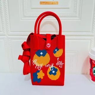A023 กระเป๋าใส่โทรศัพท์ สะพายข้าง ลายน่ารัก เนื้อผ้าหนาอย่างดี เหมาะสำหรับทุกวันและทุกวัย