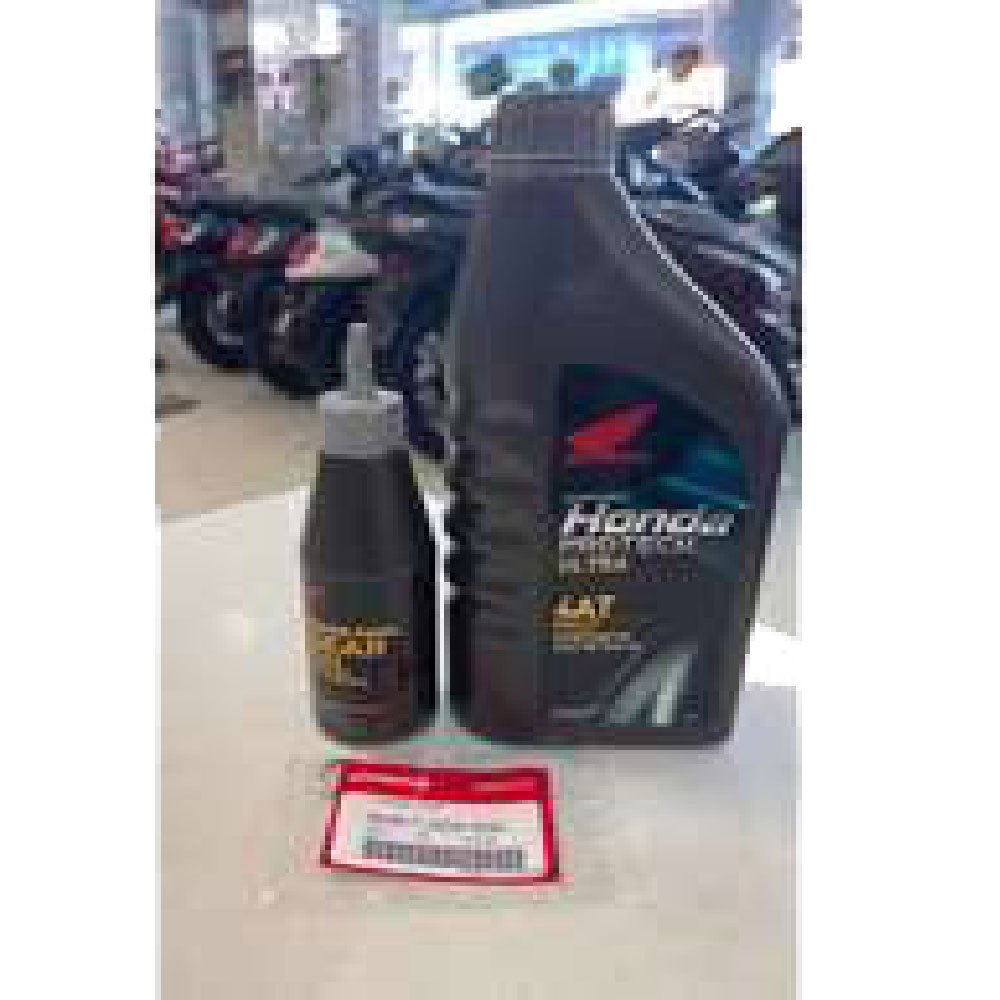 แพ็คคู่ น้ำมันเครื่อง+น้ำมันเฟืองท้าย สังเคราะห์แท้ HONDA Protech Ultra 4AT MB 10W-30 0.8L สำหรับรถสายพาน ออโตเมติก - รูปที่ 2